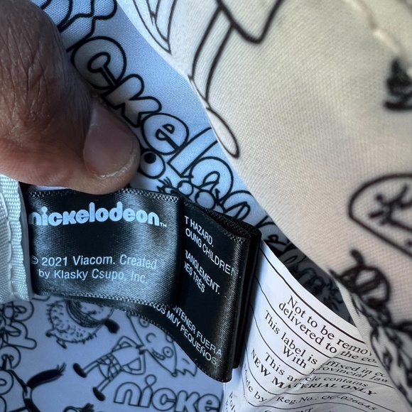Retro Loungefly Nickelodeon Nick 90'S Rewind Gang Print allover Mini Backpack - Picture 12 of 14